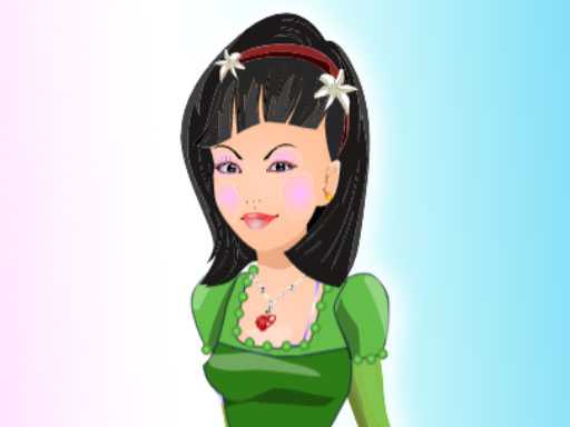 Asian Girl Dress Up